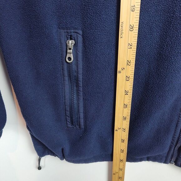 Croft & Barrow Full-Zip Fleece Sweatshirt Men's XL Navy Blue Long Slvs Pockets - Picture 5 of 10